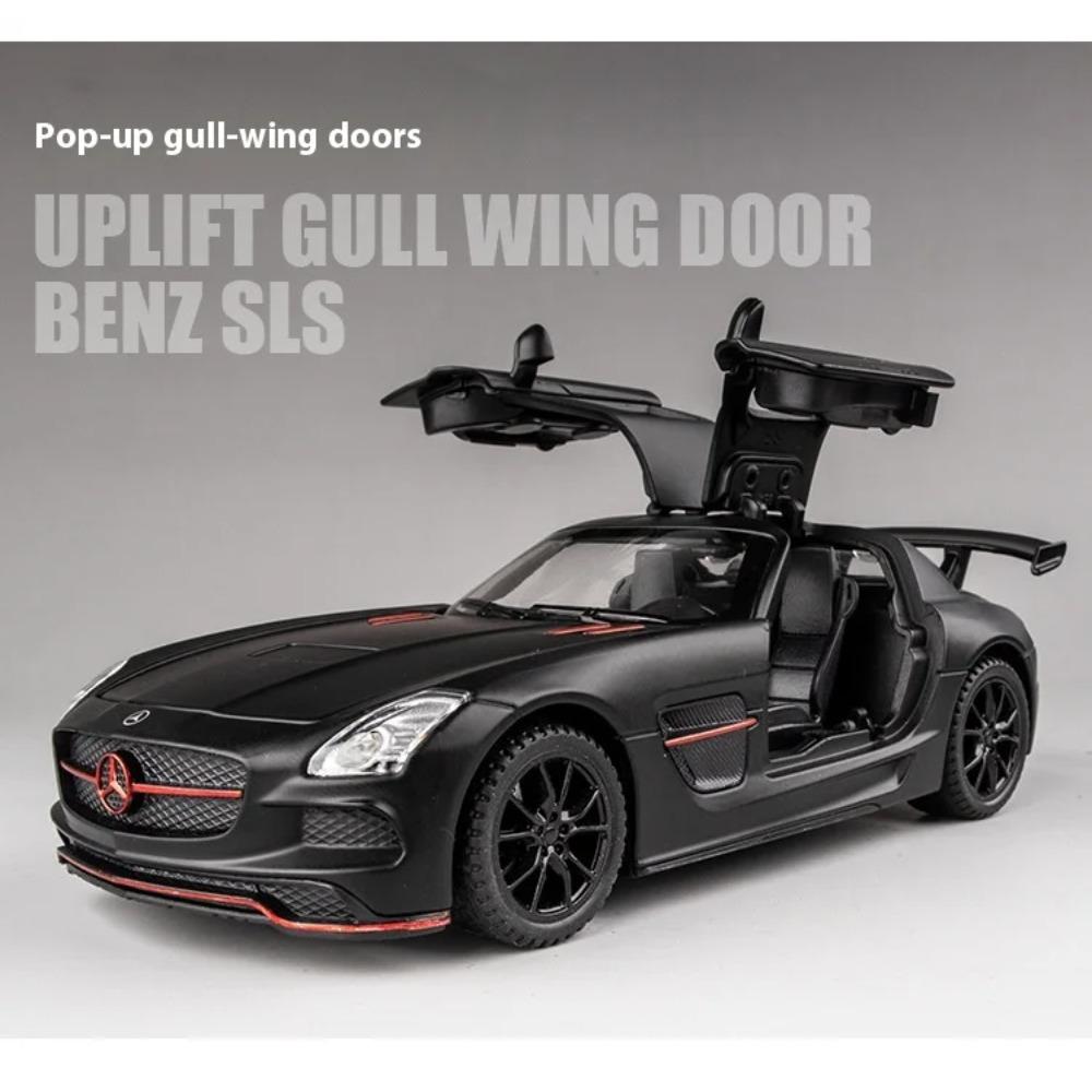 1/32 Scale Benz SLS AMG Super Sports Car Alloy Diecast Model Car Simulation Modle Car Collect Decorations Gift Box for Friend