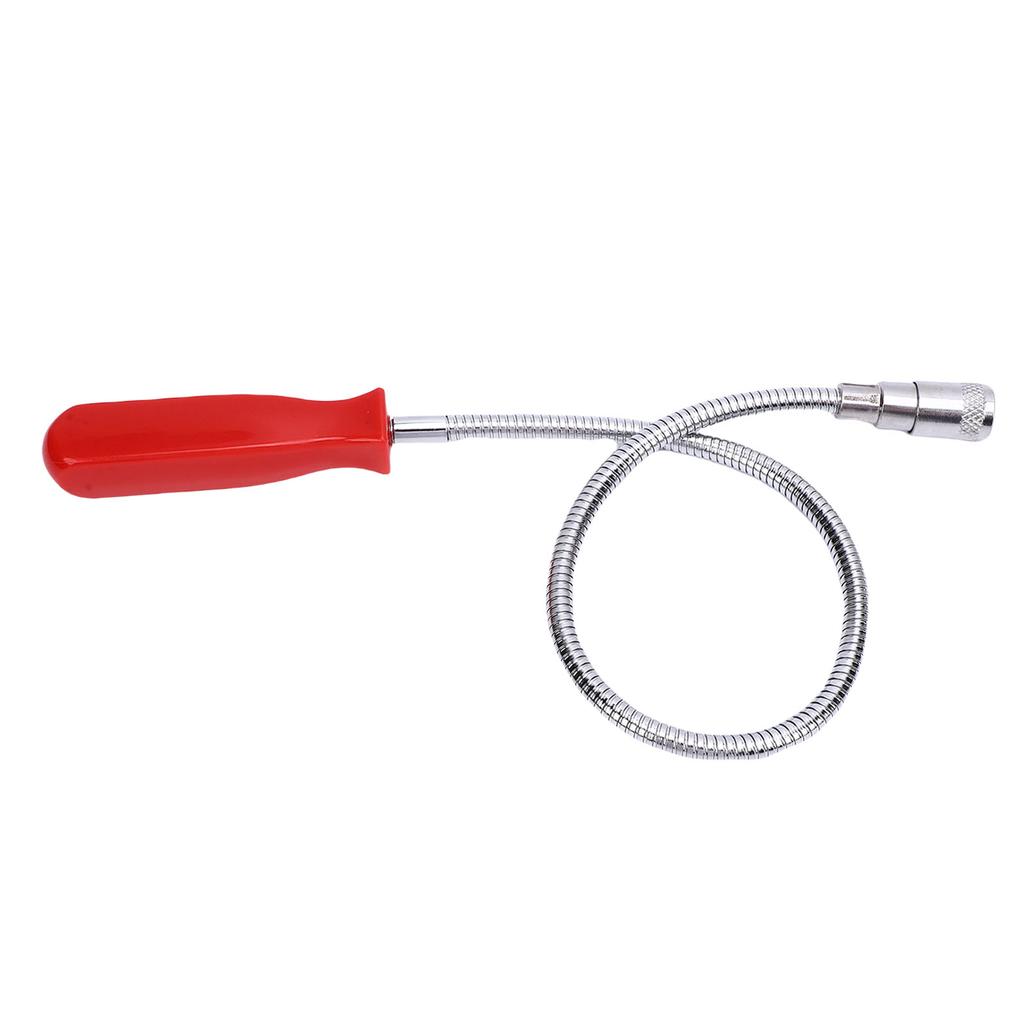 Flexible Magnetic Pickup Tool with LED Light Powerful 585mm 23.03in Long Reach Bendable Retriever Stick with 8LBS