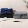 Bolsa de armazenamento de cabos Camada dupla Grande capacidade Gadget eletrônico portátil Organizador de viagem para casa