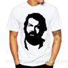 Camiseta de Verano para Hombre Estampado Retro Clásico Retrato High Street Algodón Puro Manga Corta Casual Americano Versátil Top de Pareja