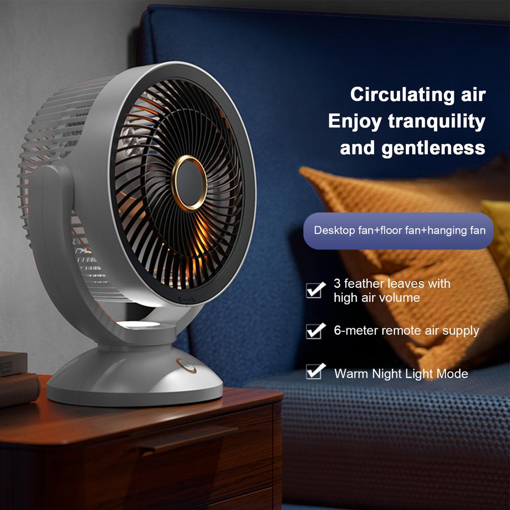 Electric Cooling  fant   Circulating Desk Fan for   Use with Night Light