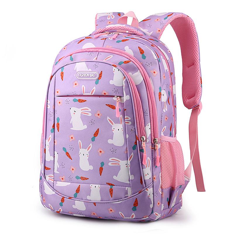 

Child Student Schoolbag Cute Leisure Fashion Cartoon Backpack Breathable Bag фиолетовый