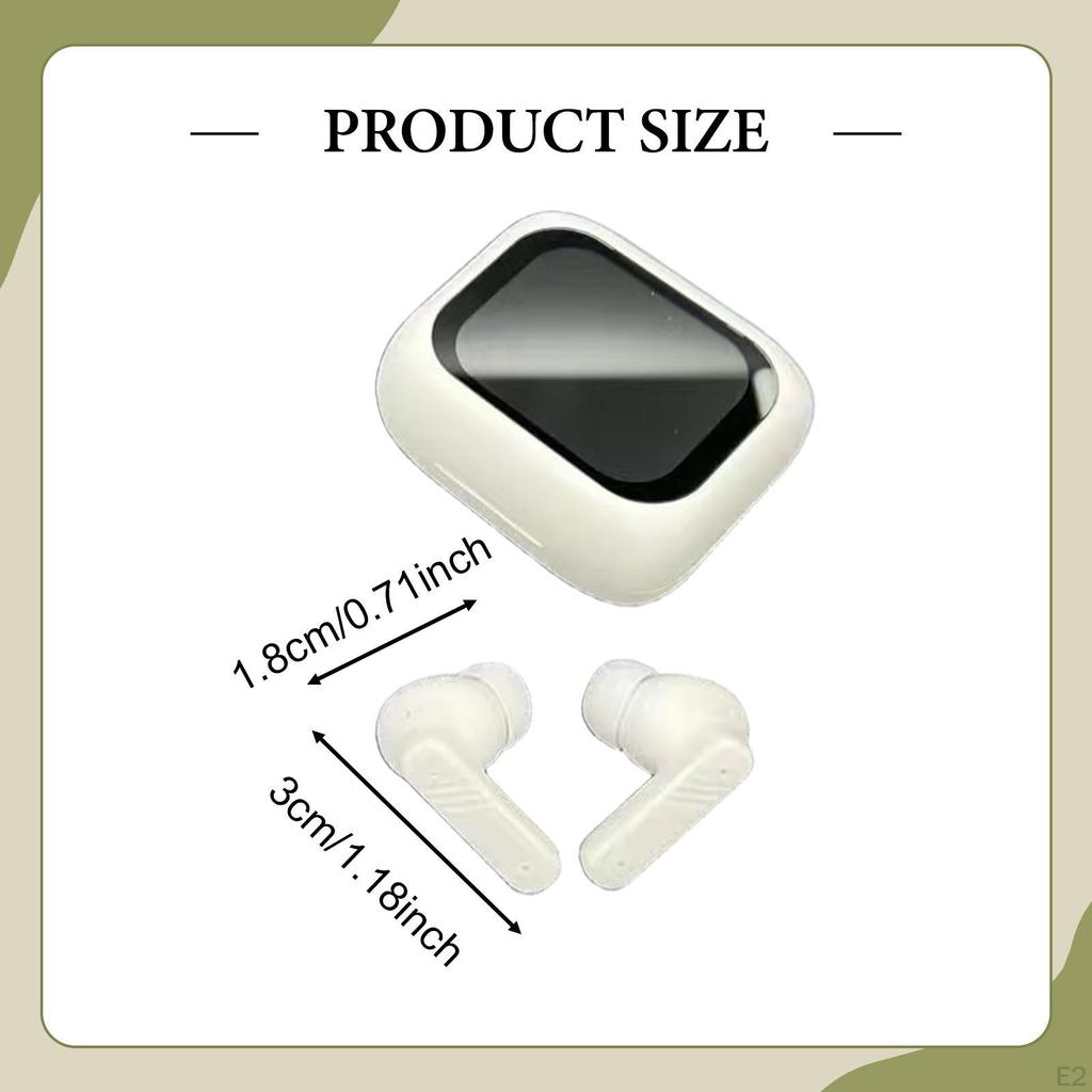 in Ear Earphones 18H Strong Endurance Convenient Call Noise Cancelling Buds with Touch Screen