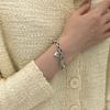 Women's Versatile Fashion Retro Niche Lock Cross Bracelet
