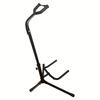 Supporto per Chitarra Pieghevole Portatile Regolabile, Protezione in Spugna a Forma di U con Cinturino di Blocco del Manico Base a Treppiede Stabile per Uso su Palco e in Studio di Registrazione