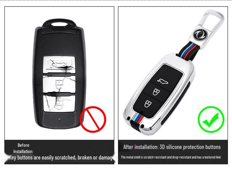 Dongfeng Fengxing New X5, SX6, S50 Key Case: Metal Shell Car Protection Cover