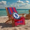 Ultra-Soft Beach Towel with Chelsea Football Club Theme,Ideal for Pool - Camping, Diving - Perfect Travel Essential, Vibrant Beach Towel.