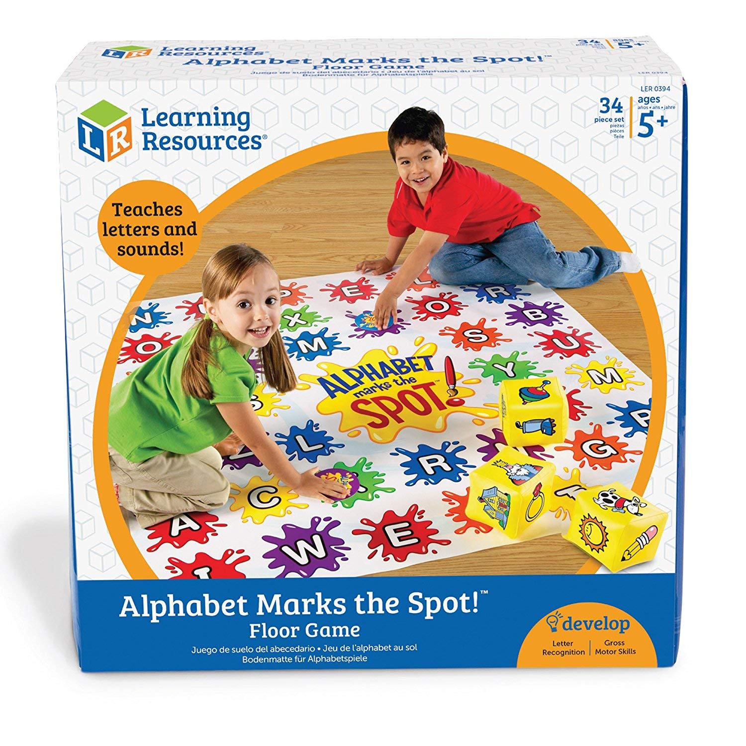 

Learning Resources Alphabet Marks the Alphabet Mat Game LER 0394 Spot™ Game,