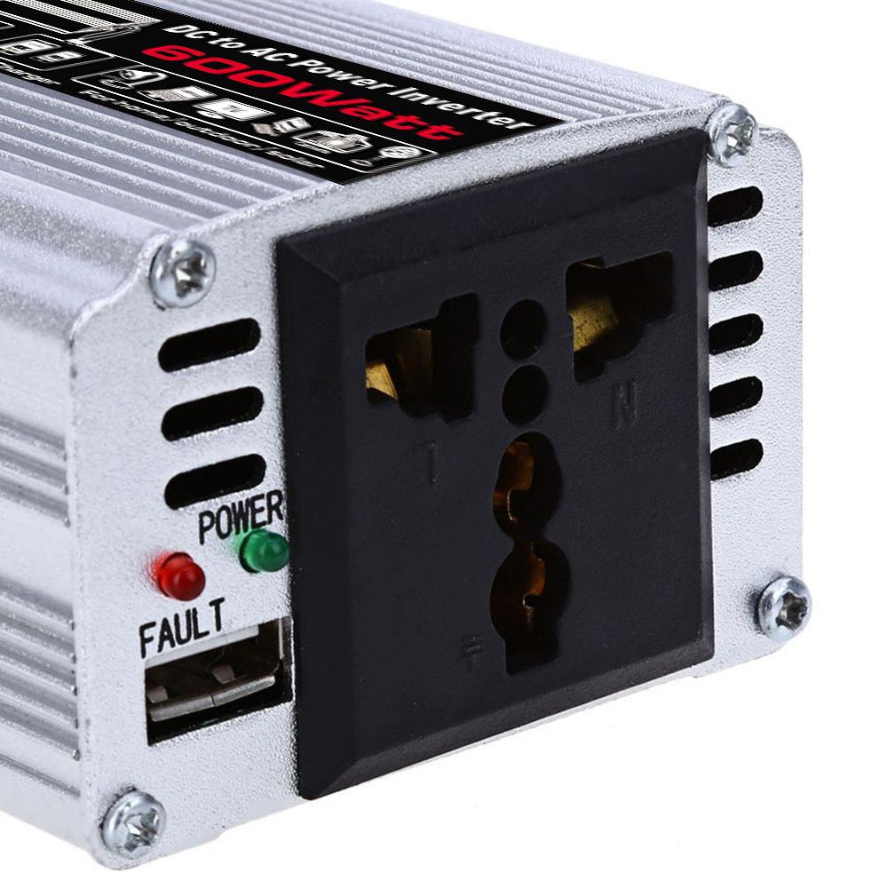 For Chaomin Car Power Inverter 12V To 220V Voltage Converter 600W Peak Portable Adapter Camping Travel Solar Charger USB Supply