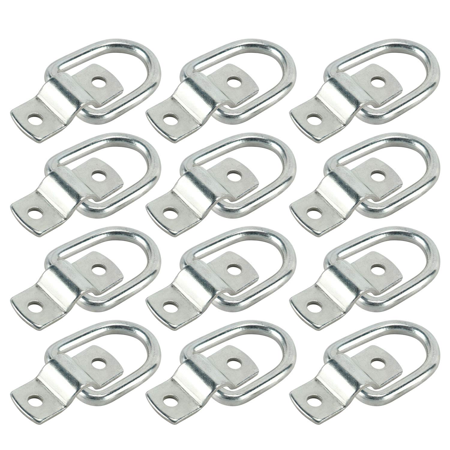 

Tekisei 6mm D-Ring Tie Down Trailer Boat Ring D Lashing Ring Fits Trailer Truck 46.9 x 37.1 x 6mm серебряный