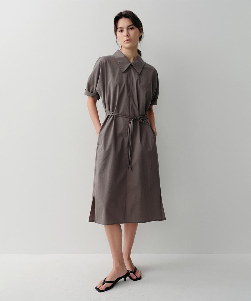 Ia Drawstring Dress (Taupe)