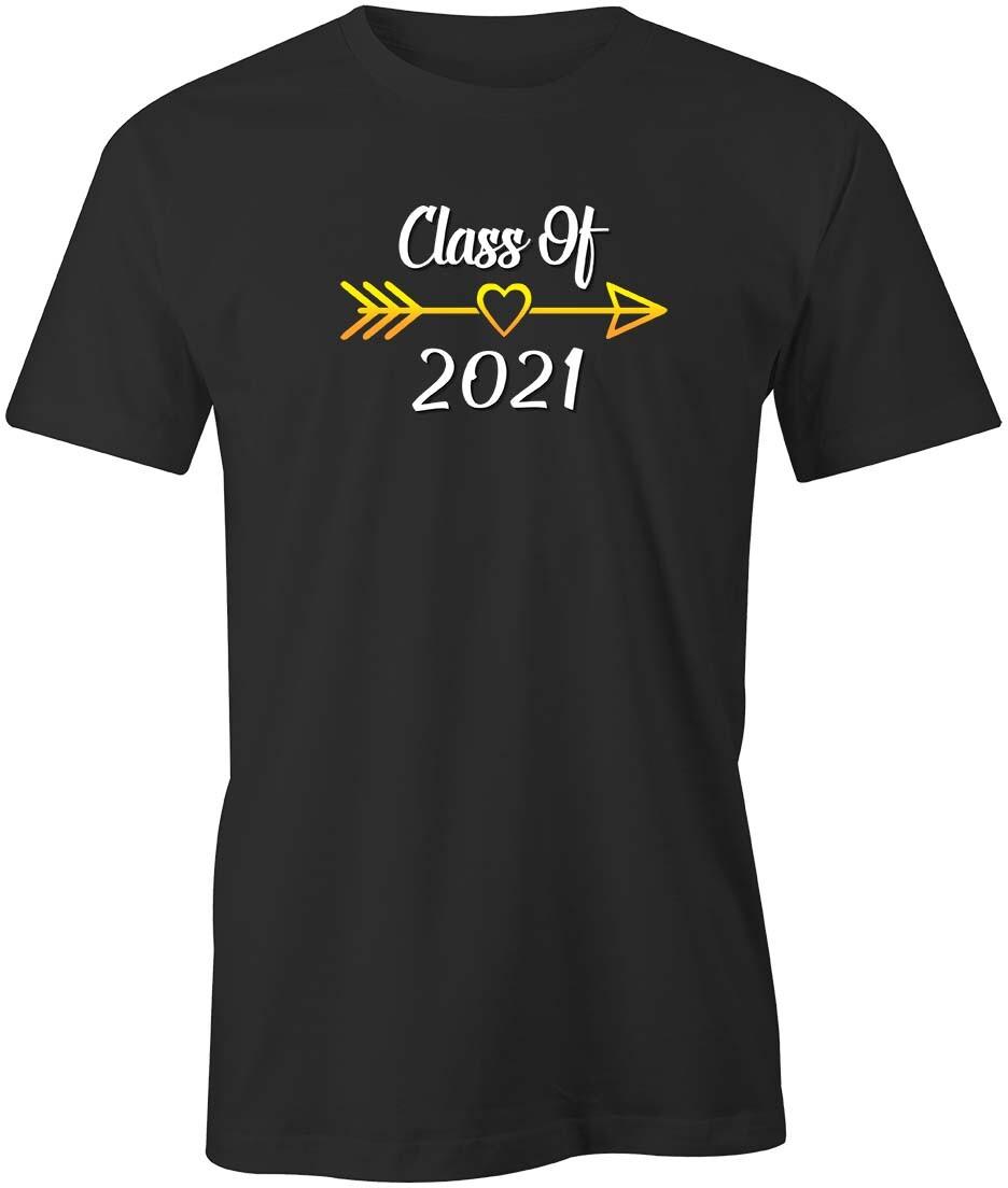 CLASS OF 2021 HEART TShirt Tee Short-Sleeved Cotton CLOTHING GRADUATION S1BSA5 XL