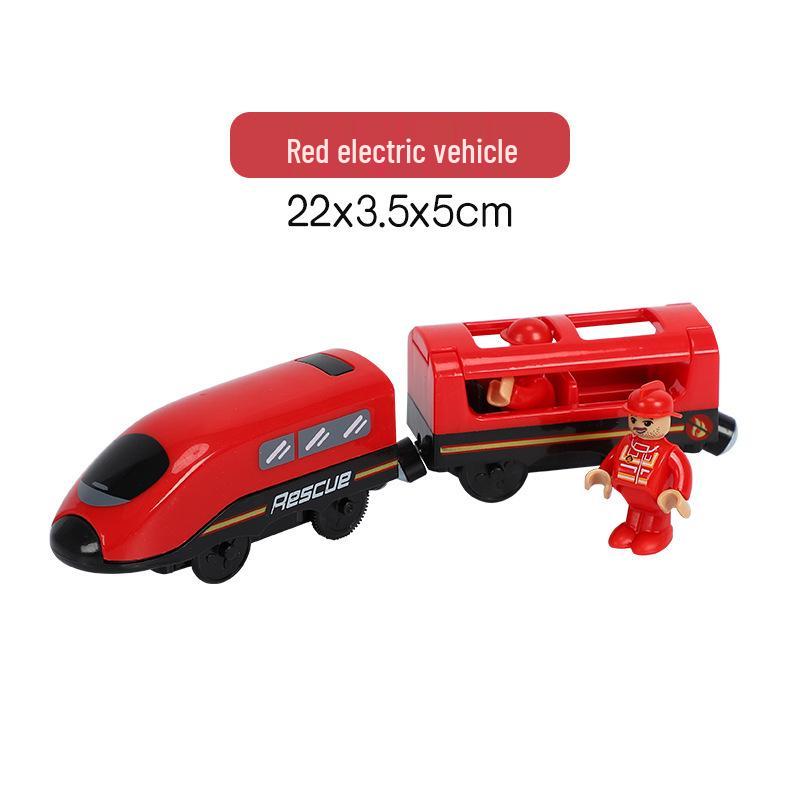 Magnetic Electric Train Engine Toy for Kids - Compatible with All Wooden Tracks