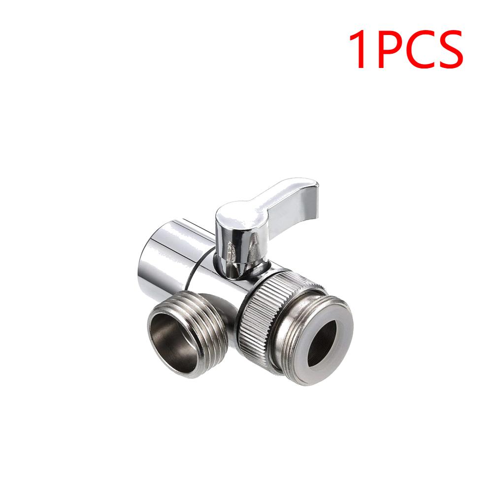 

1-3PCS 3-way Sink Faucet Splitter Diverter Zinc Alloy Valve Connector Toilet Water Tap Adapter Kitchen Bathroom Washbasin Showe