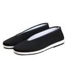 2025 Men's Traditional Black Round Toe Beijing Cloth Shoes with Two-Color Thousand-Layer Sole