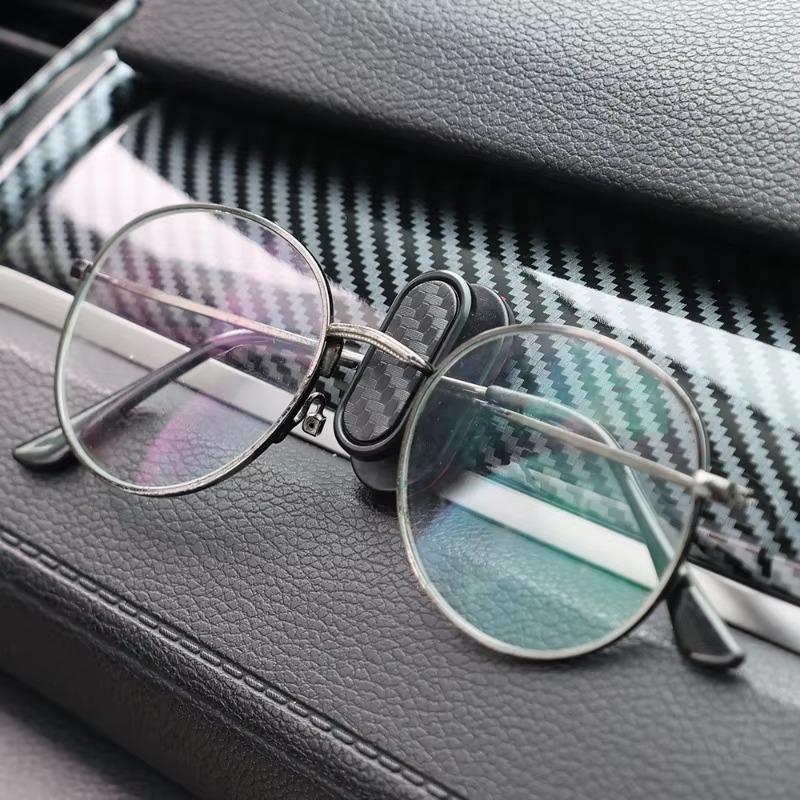 Auto Invisible Small Hook Carbon Fiber Self-Adhesive Dashboard Wall Hook USB Cable Headphone Keys Storage Car Interior Organizer