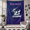 Wall Hanging Tapestry With Custom Name & Text, Melbourne Storm Decorative Tapestry For Bedroom