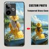 Tempered Glass Phone Case For Realme GT 7 Pro 7T 14 14T 6 6T Neo 3 3T GT 2 Neo 2T Note 50 DIY Personalize Photo Back Cover Funda