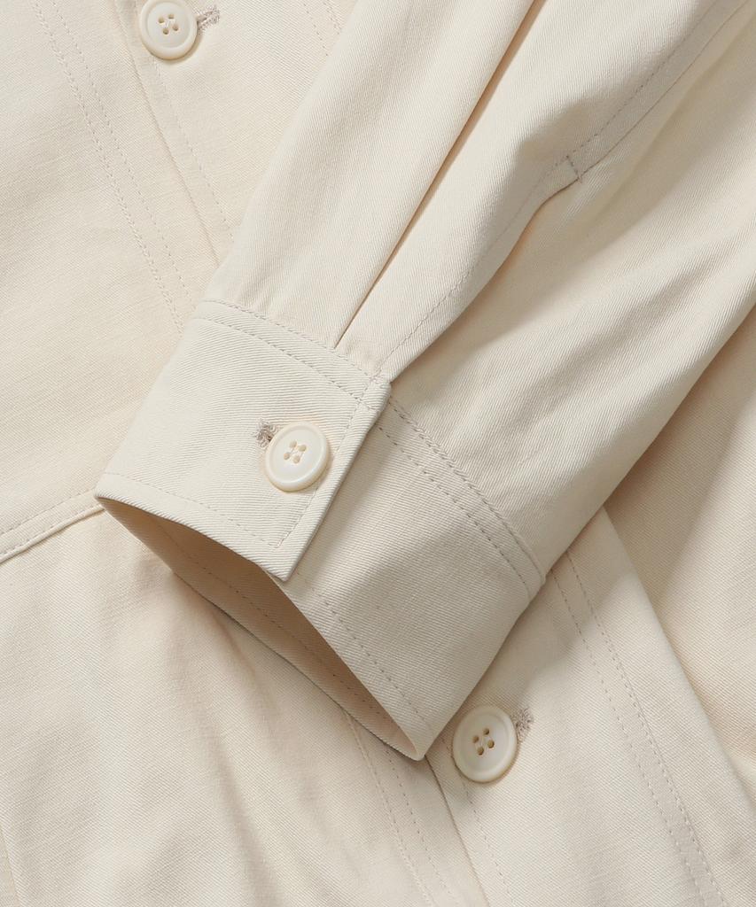 Connect Kinloch Crop Cotton Blouson Jacket (Ivory)