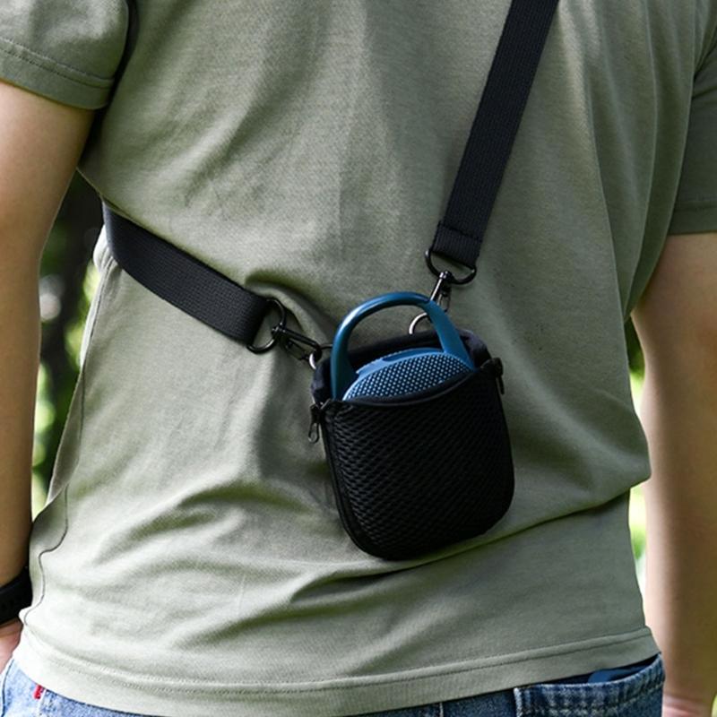 Sound Device Waist Holder Carrying Case With Detachable Adjustable Shoulder Strap For GO5 Speaker and Small Gadget