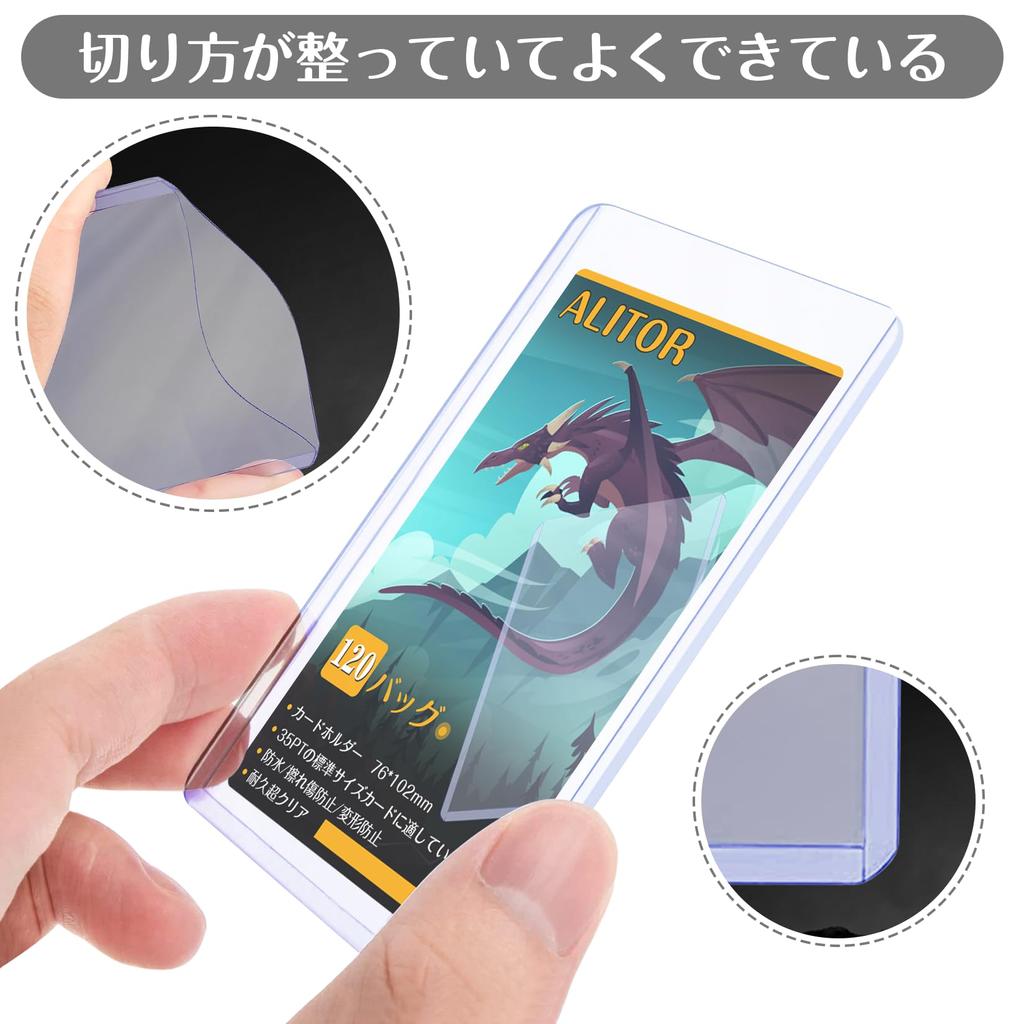 Of Top Loader Card Holder for Trading Cards Card Loader Hard Case Card Saver Ultra Transparent PVC Material Baseball Cards Trading Cards Trading Cards