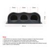 Universal Black Carbon Fiber 2 Inch 52mm Dash Board Dual Triple Gauge Pod Color Gauge Holder Mount Holder
