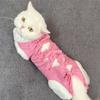 Cat Recovery Suit Kitten Surgical Suit designed for Abdomen Wound Protector Anti Licking Cone E-Collar Alternative designed for Male and Female Cats