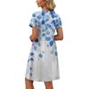 Dresses For Women Short Sleeve O Neck Casual Dresses Waist Maternity Dress With Pockets