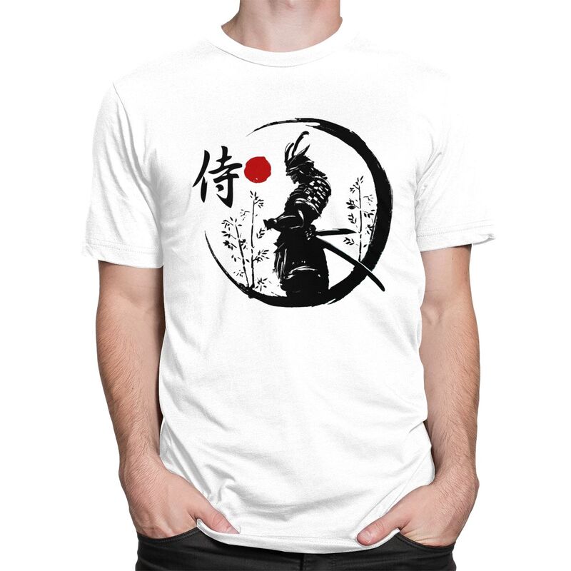 Custom Cool Japanese Samurai Warrior T Shirt Men Short Sleeves 100 Cotton Tshirt Casual Katana Bushido Tees Streetwear Tshirts