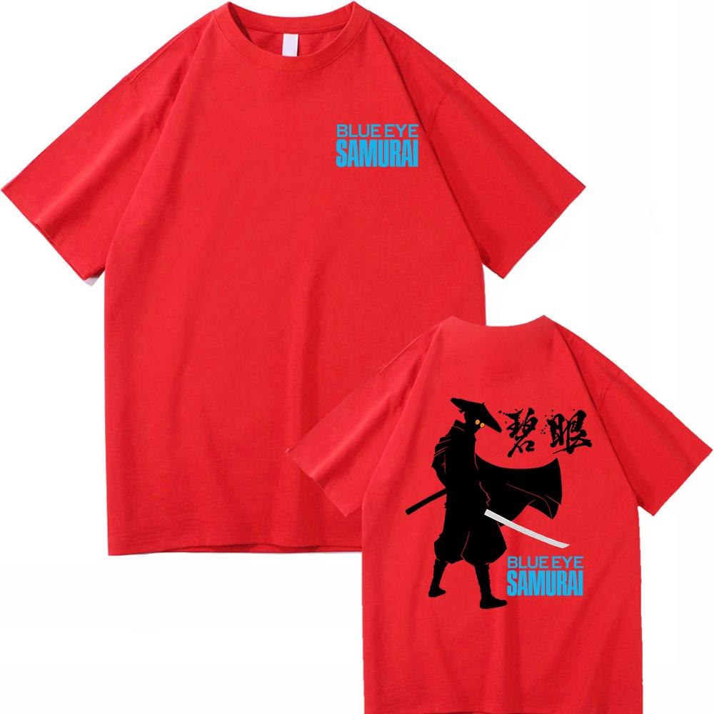 Blue Eye Samurai 2 T Shirts Fashion Men Harajuku Aesthetic Anime Mizu Tshirt Unisex High Quality Casual Cotton Tee Shirt Clothes