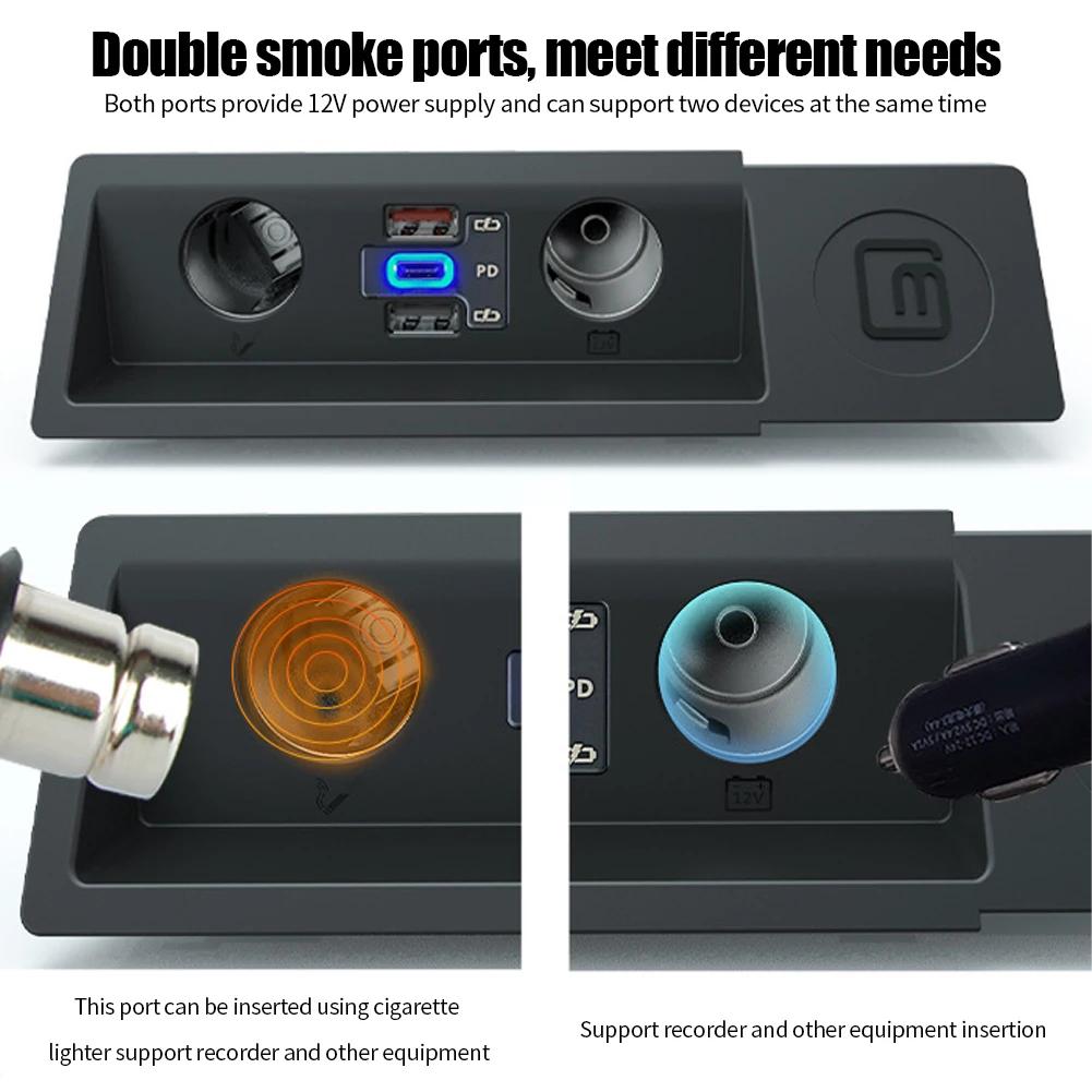 Autoladegerät Schnellladegerät Zigarettenanzünder-Splitter für QC4.0 QC3.0 PD Typ-C für VW Passat B6/ B7/ B8/ ARTEON/ CC/ R36