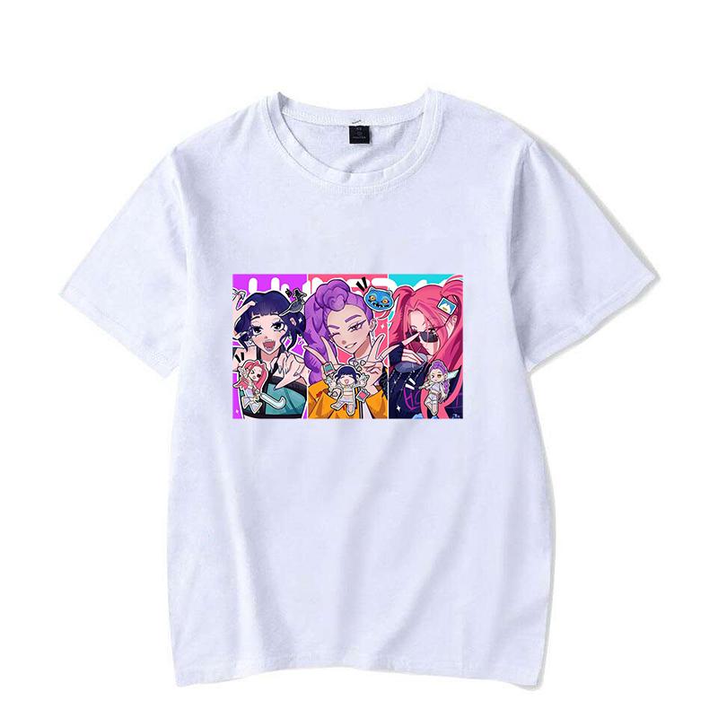 New Fashion KPop Demon Hunters Print Graphic T Shirt Women Men Fashion Casual Short Sleeve Shirt Tee