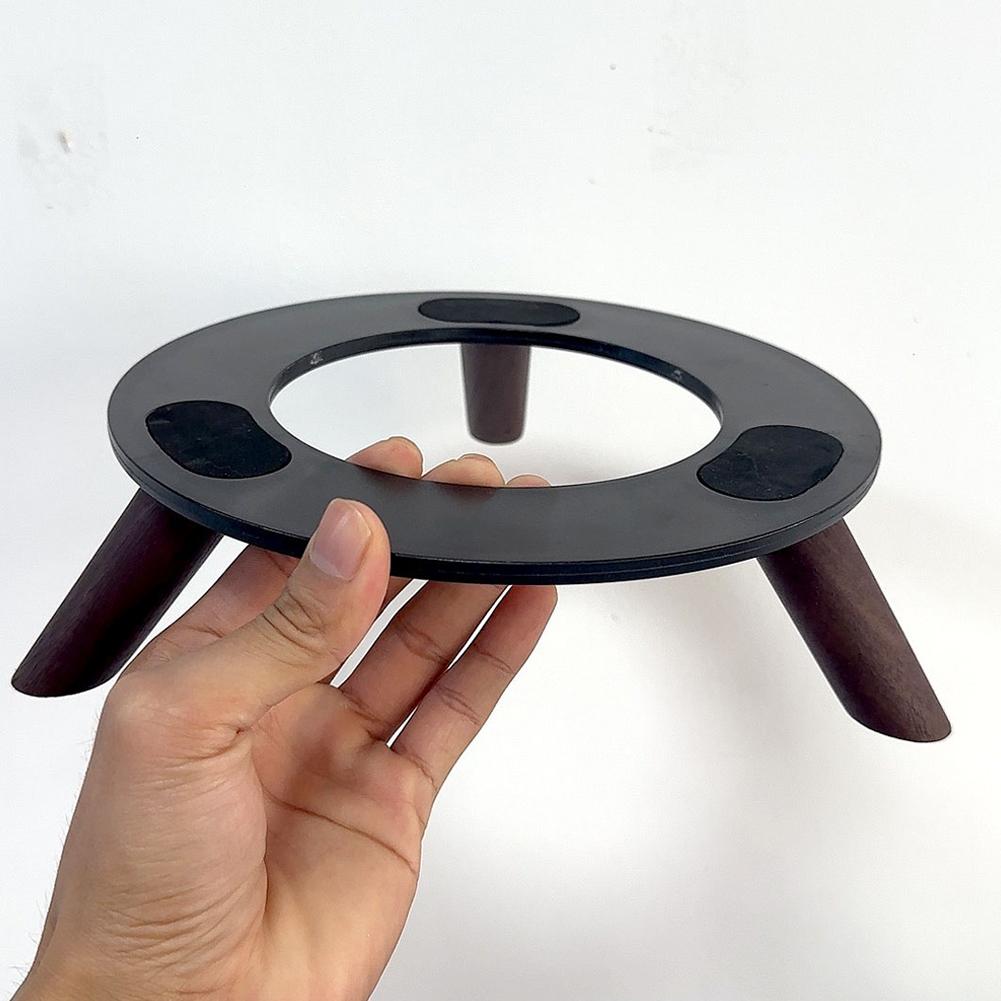 For Harman Kardon Solid Wood Base Thickened Nonslip Solid Wood Desktop Shock-absorbing Audio Stand For Harman Kardon Audio Stand