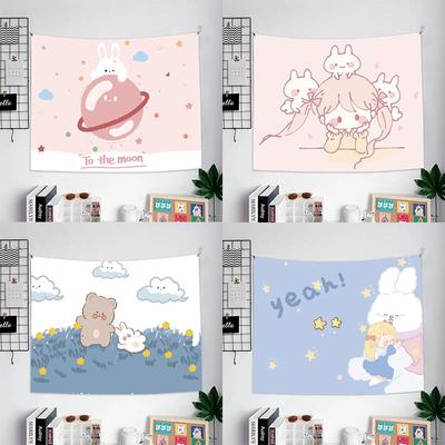 Cartoon Anime Decorative Tapestry Office Living Room Decoration Home Wall Tapestry