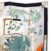 HERMES  H004119S_01  scarf Gris Claire/Vert silk Women