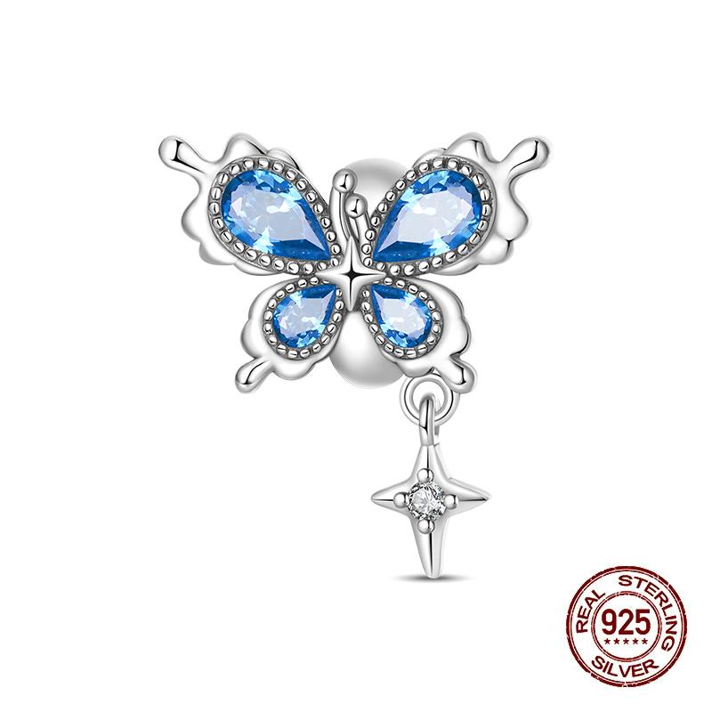 Ice Snow Fairy Charm Bead Charms Copper Snowflake Luminous Crystal Ball Bead Charms Compatible With 3mm Authentic Bracelets Do It Yourself Jewellery B