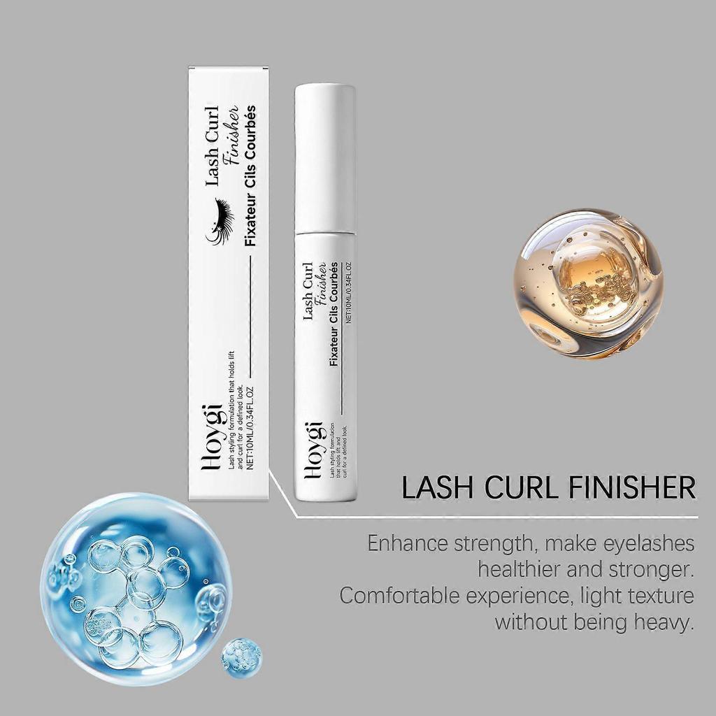 2026++2026++1-5x Lash Curl Finisher 10ml Conditioning Collagen Lash Primer, Volume Boosting & Lash Extender, Feathery Long Full Eyelashes