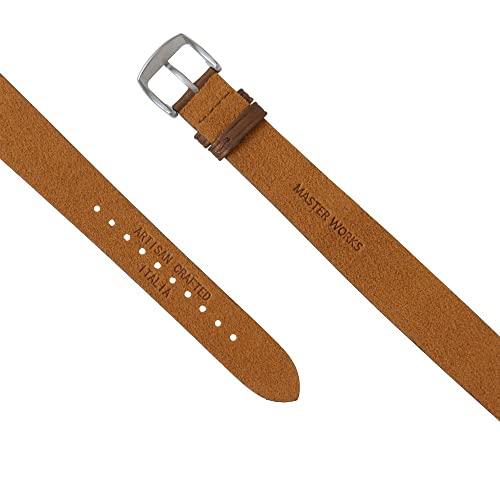 MASTER WORKS Quattro 002 MW07SU-EDBRO8 Men's Watch, Made In Japan, Quartz Movement, 41mm, Leather Strap, Chronograph, Brown