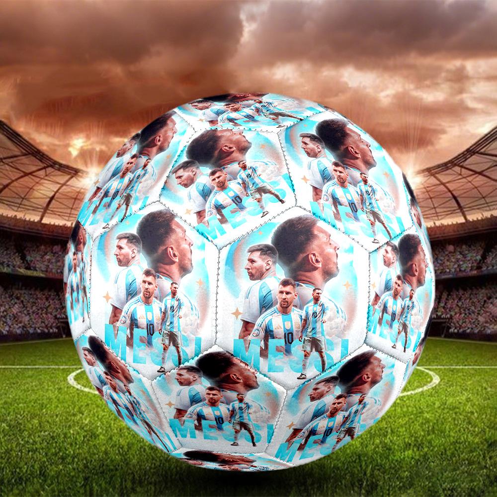 1pc Global Soccer Stars Size 5 Football Soccer Balls, Competition Sport Football Indoor And Outdoor Training Ball.Q702026