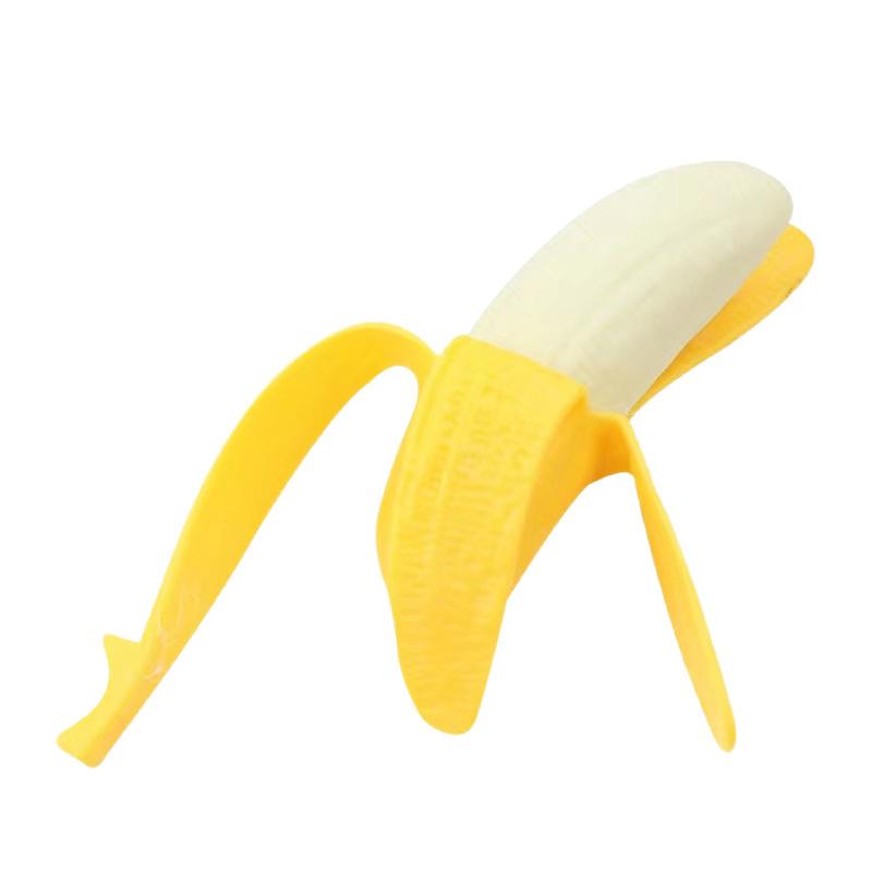 Simulated Peeled Banana Squishy Slow Rebound Stress Relief Fidgets Toys Squeeze Sensory Decompression Toy Party Favors