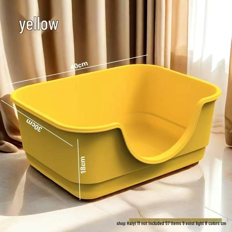 Extra Large Splash-Proof Semi-Enclosed Cat Litter Box for Maine Cats Quality Guaranteed with Damage Compensation