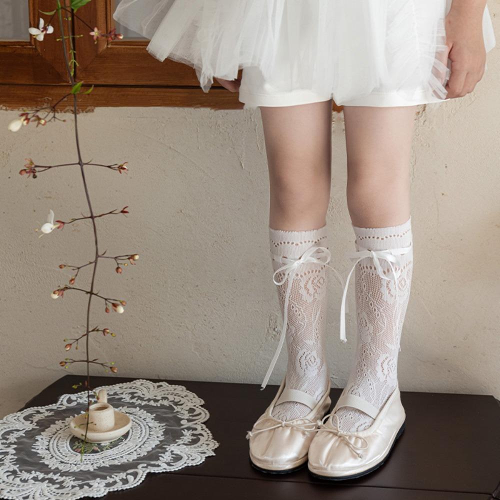 1 Pair Lace Trim Lace Socks Thin Material Lolita Socks Cute Style Slouch Socks Casual Wear