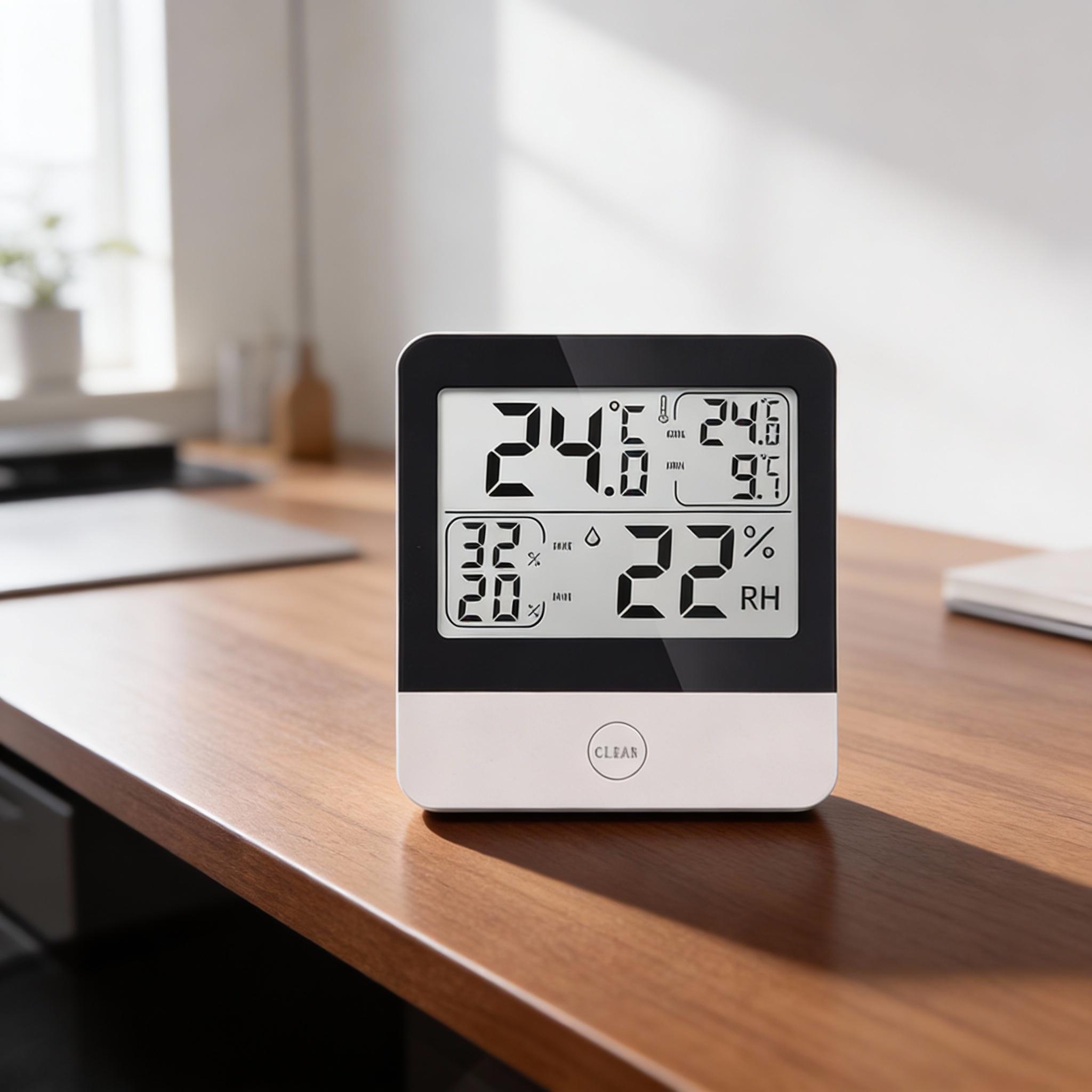 

1pc High-Precision Temperature & Humidity Meter Real-time Monitoring Thermometer Hygrometer For Greenhouses And Pharmacies China Mainland