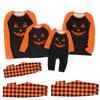 Halloween Tag Drucke Familie Passend Langarm Tops+Hosen Set Familie Passende Sets