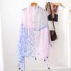 Tassels Sunscreen Scarf Shawl Knot Button National Style Cloak Fashion Cardigan Cape  Outdoor