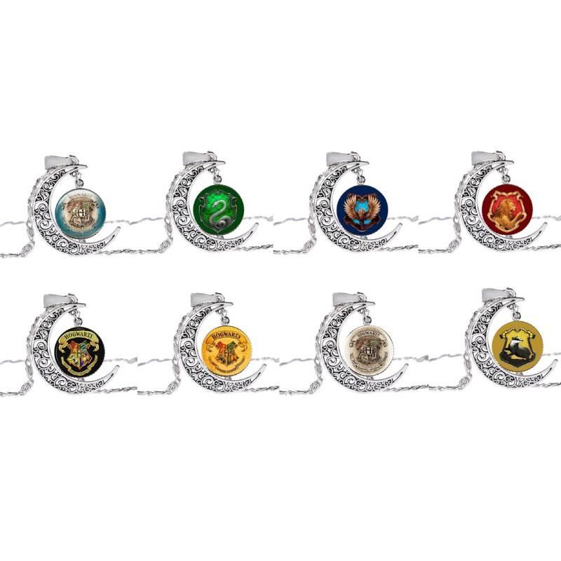 Harry Potter Retro Timeturner Necklace With Moonstone Pendant For Fans Special Characters Included