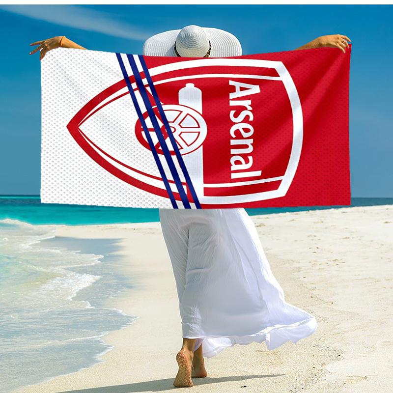 1pc A-Arsenal Beach Towel, Comfortable and Thick, and Swimming/Bath/Picnic/Camping Towel, Suitable for Seaside Beaches