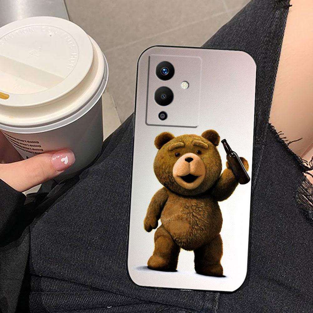 Naughty Cute Bear Cover Phone Case For Infinix NOTE 10 11 11S 12 GT 20 30 40 50 TECNO POVA NEO 2 4 5 6 7 Pro TPU Case Shell Capa