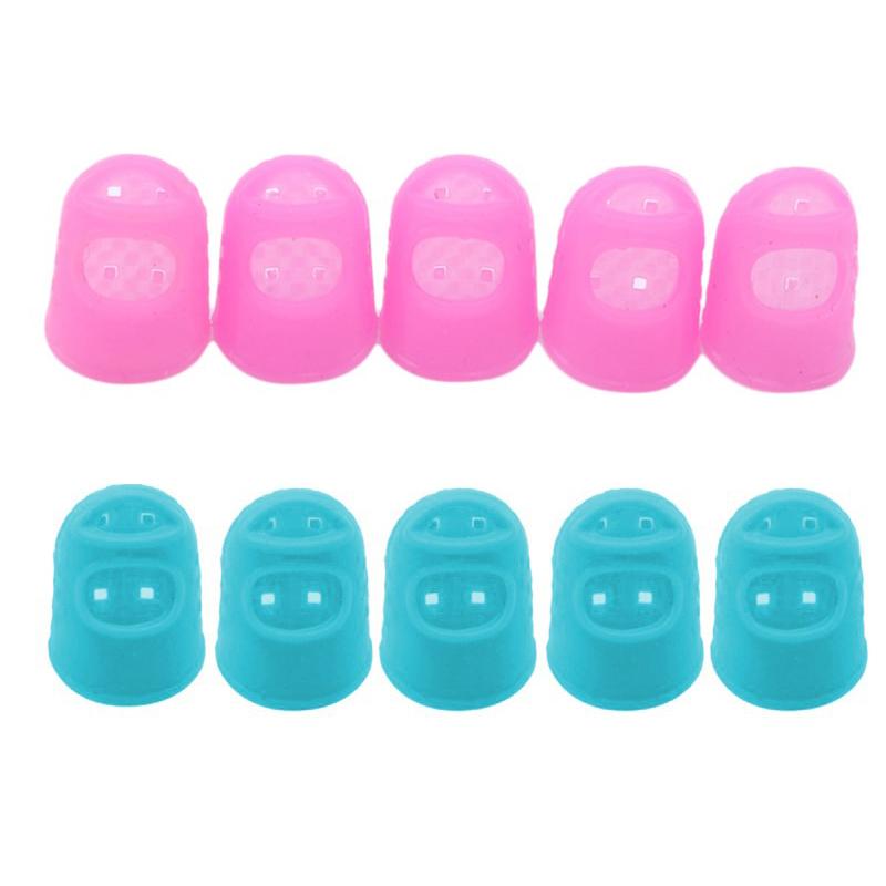 Sewing Thimble Breathable Protective Silicone Finger Thimble Finger Cover Caps Quilting Sewing Needlework Craft NEW