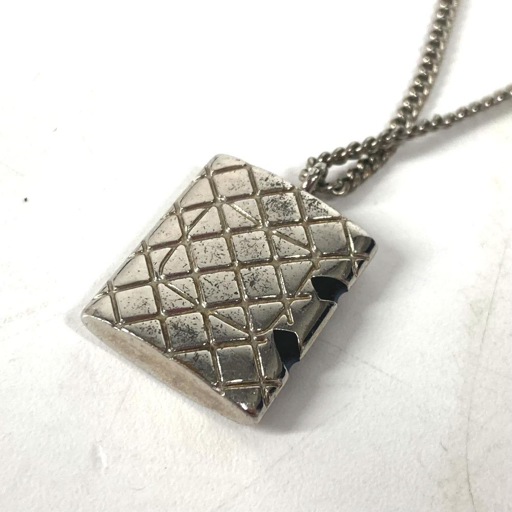 Chanel 05A Cambon Line CC CC Mark Accessories Chain Necklace Metal Silver